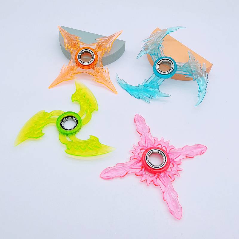Children's dart toys Boys Plastic Crystal Crystal Weapon Bearing Rotary Weapon Model Model Primary School Students Popularity