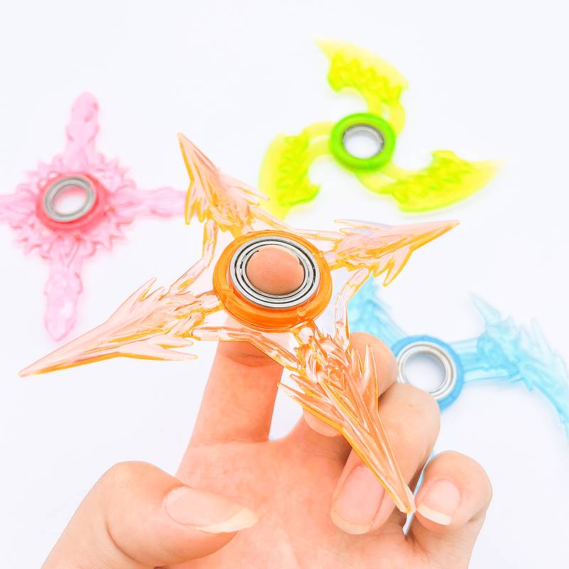 Children's dart toys Boys Plastic Crystal Crystal Weapon Bearing Rotary Weapon Model Model Primary School Students Popularity