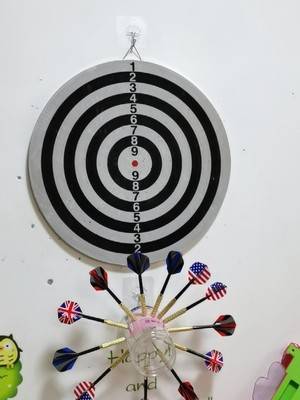 Home Flying Bidding Disk Set Flying Dart Board Bidding Entertainment Flying Bid target shooting dart target safe children