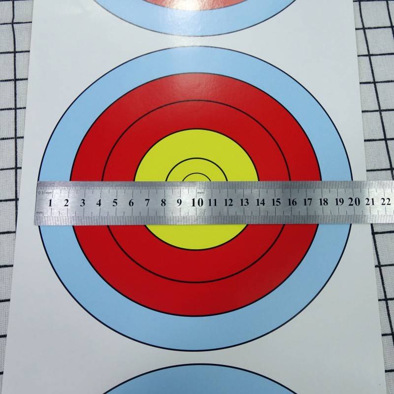 Archery target paper thickened 40/60 full -ring three -united half -ring non -dry glue arrow target cardiac reflection composite target ring