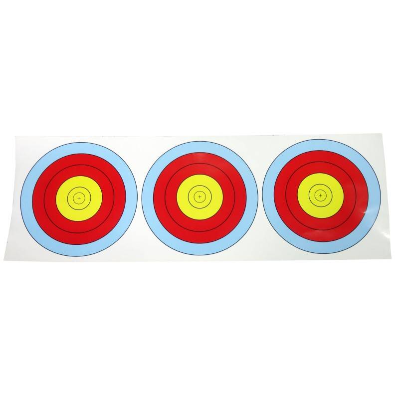 Archery target paper thickened 40/60 full -ring three -united half -ring non -dry glue arrow target cardiac reflection composite target ring