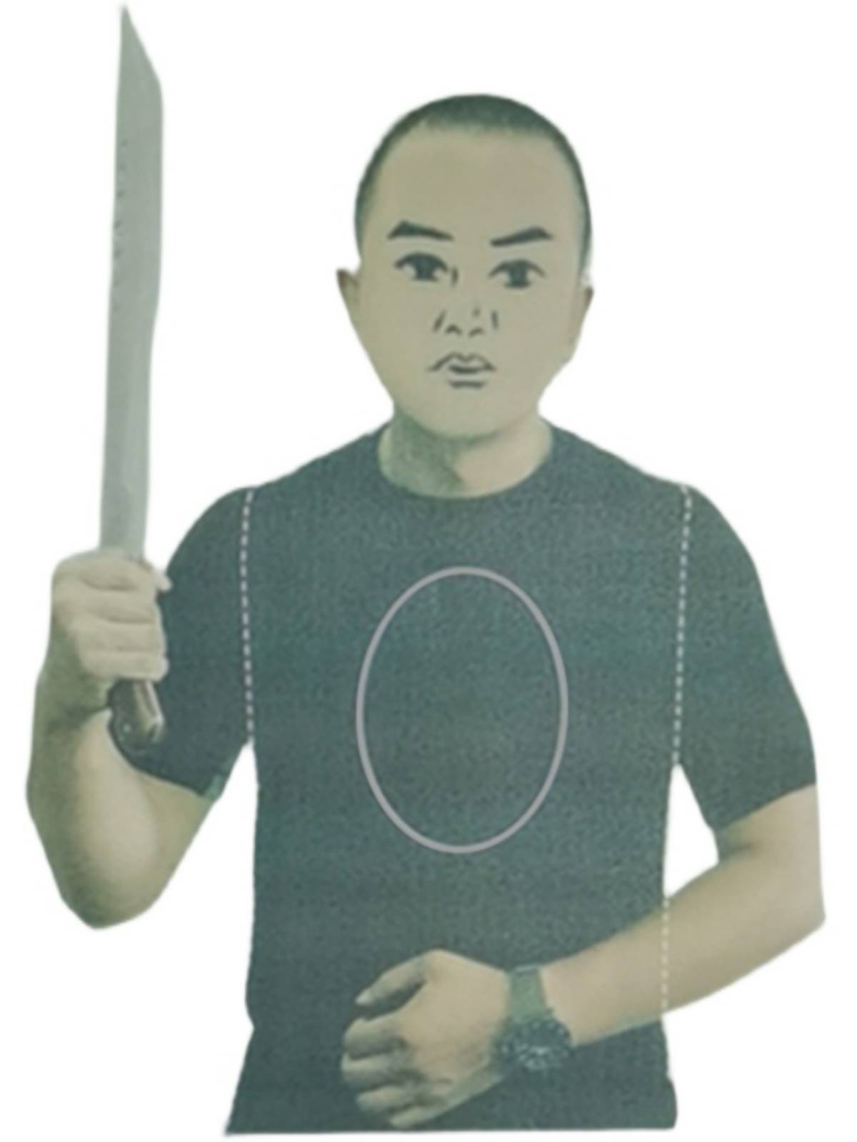 Real Line Half -Body Parts Body Paper Armed Gangsheart Hive Personal Printing Paper Actual Fighting target paper marking target dart