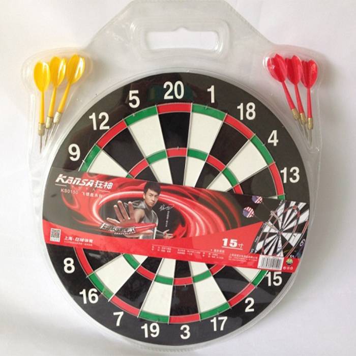 Crazy God 17 -inch 12 -inch 15 Truth Thicked Adult Entertainment Professional Competition Double -sided dart set to send dart needles