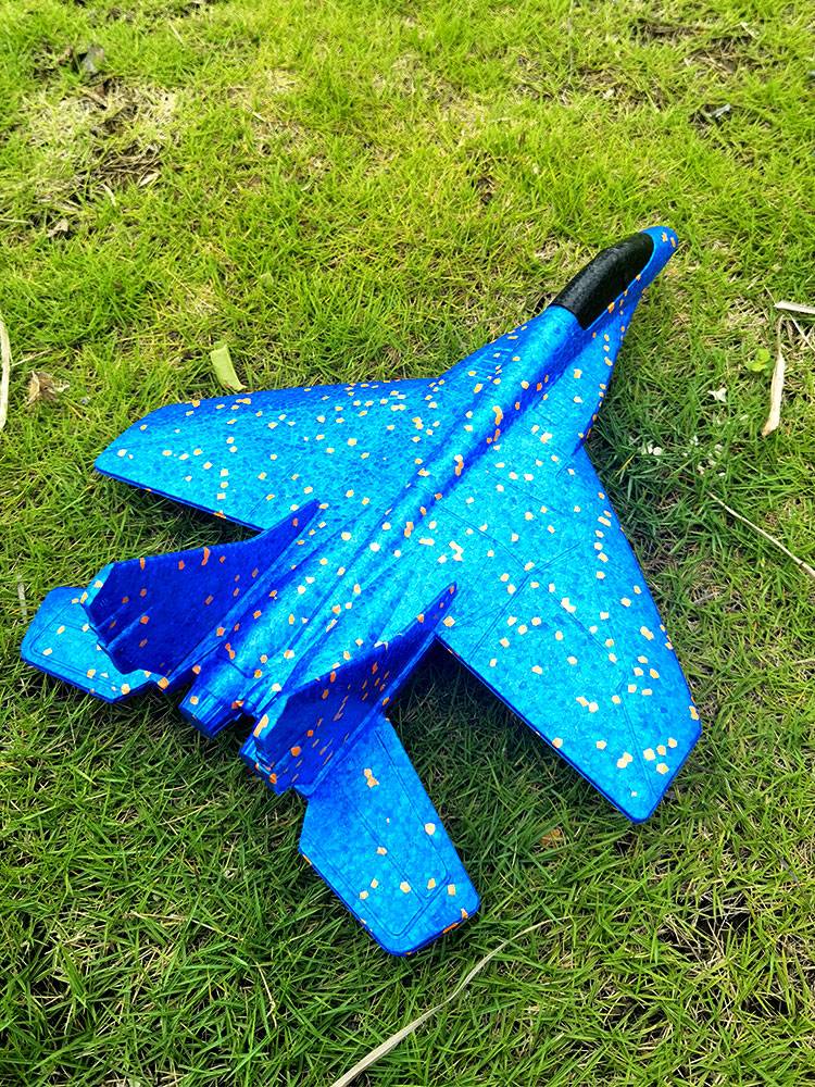 New net red foam aircraft hand throw children's toy DIY fighter ejection flying glide outdoor outdoor fall
