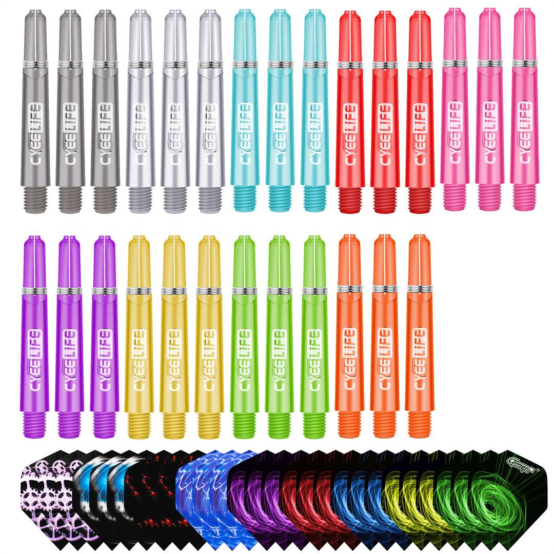 Cyeelife 2BA Plastic PC Semicap Dart Dart Dart Dart Dart -type Soft and Hard Dart Competition Accessories