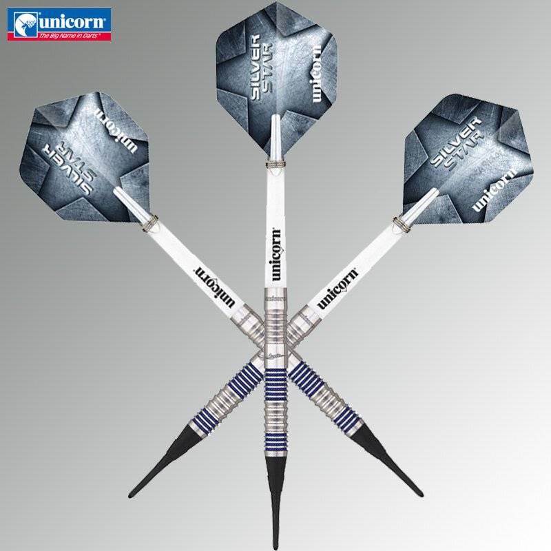 Unicorn Unicorn Anderson Silver Star Professional Competition Soft Electronic Dart 80 Tungsten Straight Tube 18-20 grams