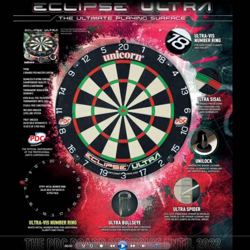 British original Unicorn/unicorn 18 -inch professional competition knife net darts darts, Eclipse Ultra