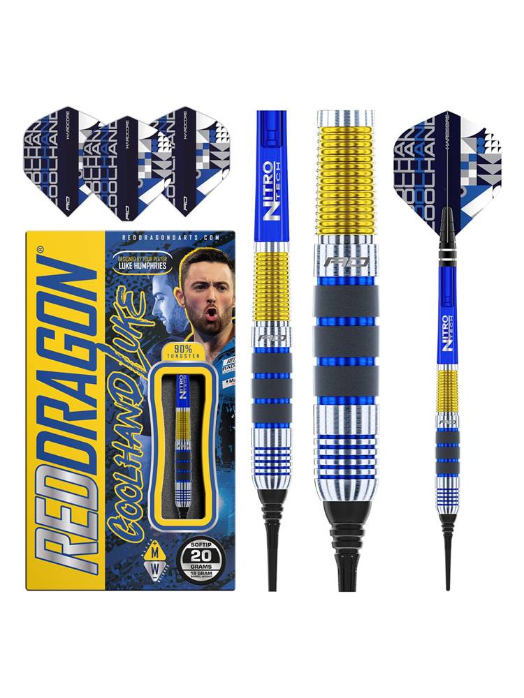 Reddragon Luke Humphries Rukhaver Flett two -color titanium -plated professional competition fish torpedo darts