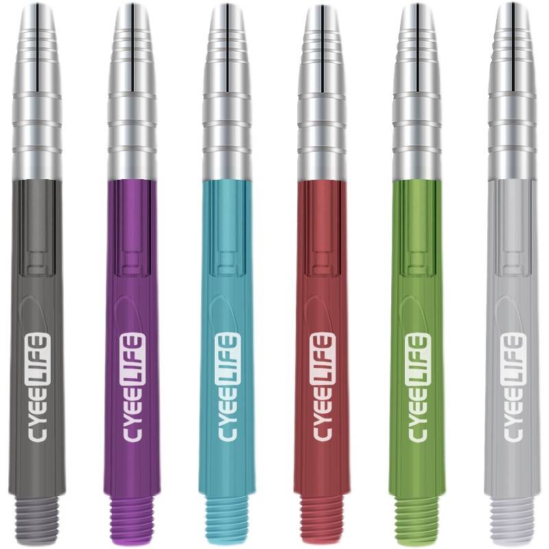Cyeelife 48/35mm color PC rod+aluminum head professional dart rod flying label accessories race