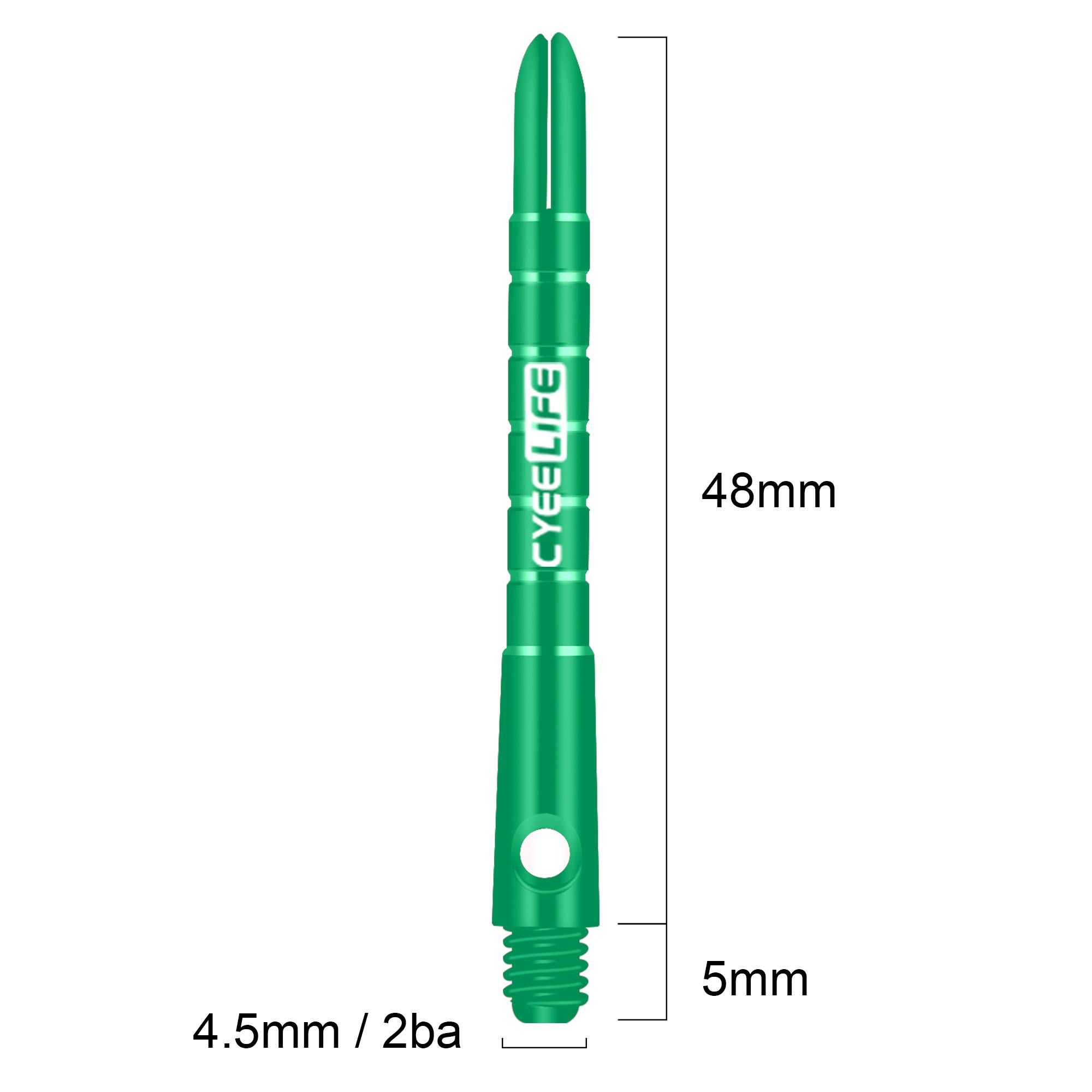 Cyeelife 48mm dart rod aluminum alloy professional competition resistance to the universal taper 2BA durable flying label accessories