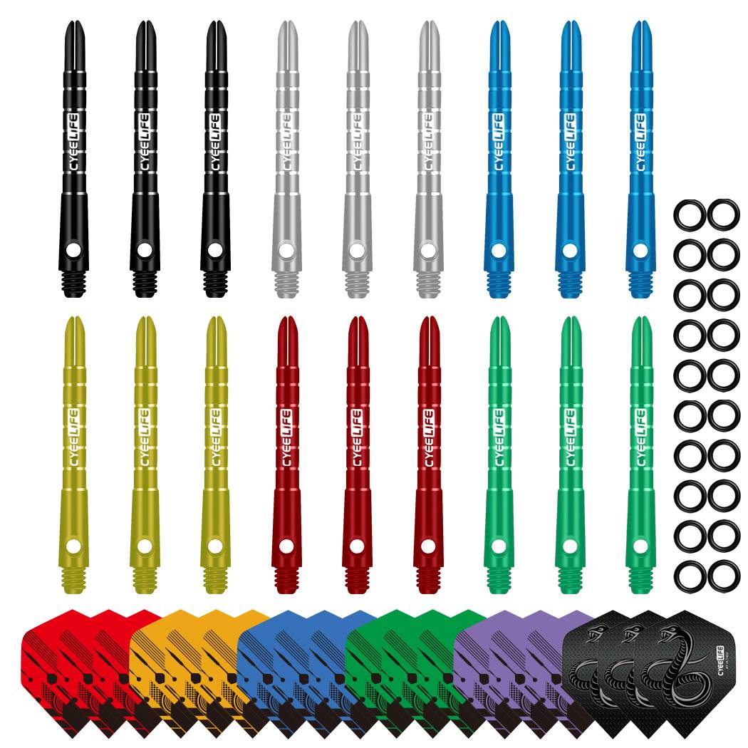 18 sets (18 poles + 18 tails+20 rubber bands)