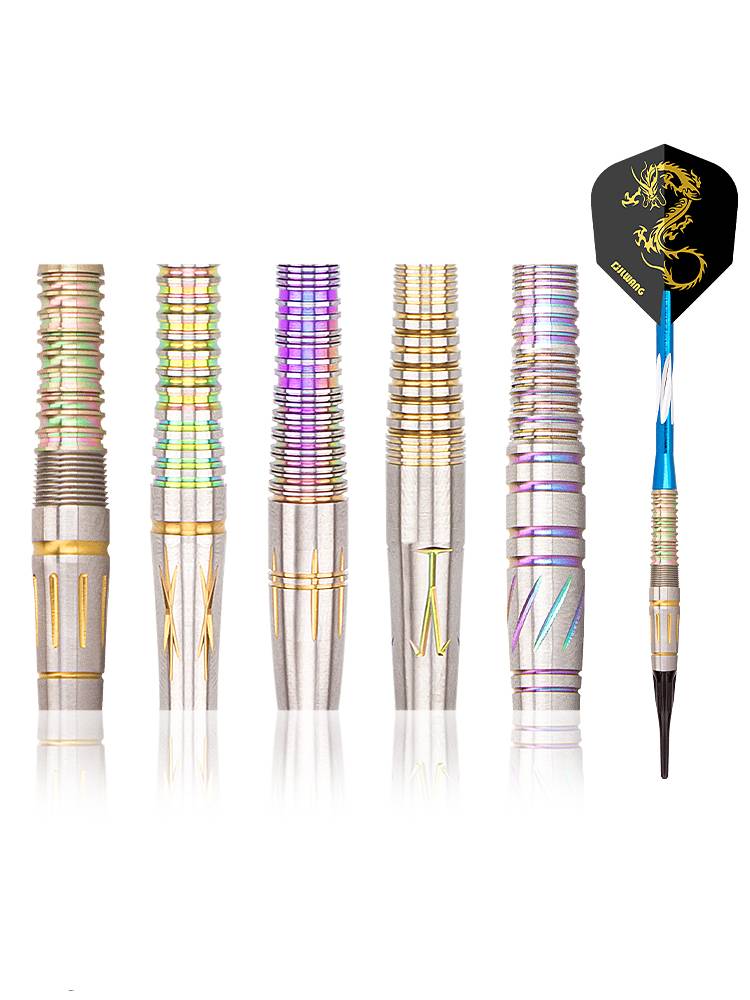 Jianli Wang Fei Biao Dart Dart Needle Professional Tungsten Steel Madam Competition Training Color Titanium Double -color Electronic Soft Target Display Special
