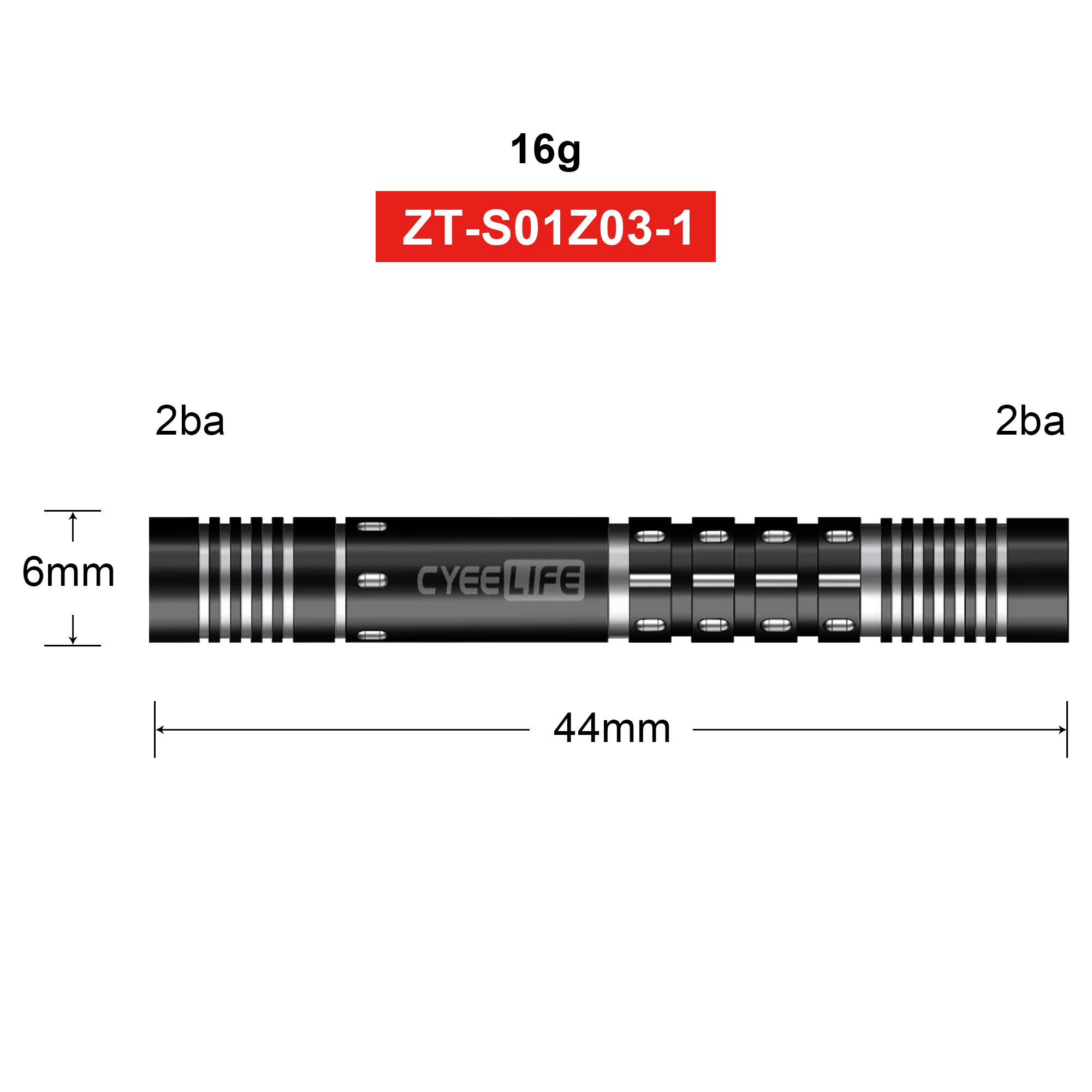 Cyeelife tungsten steel dart tube 90%professional competition dart soft hard flight 16g/18g/20g accessories