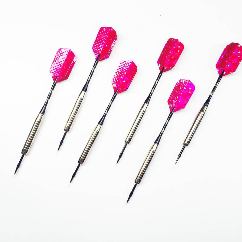 Free shipping 6 only aluminum alloy dart professional competition hard flying stitch laser dart wing dart needle