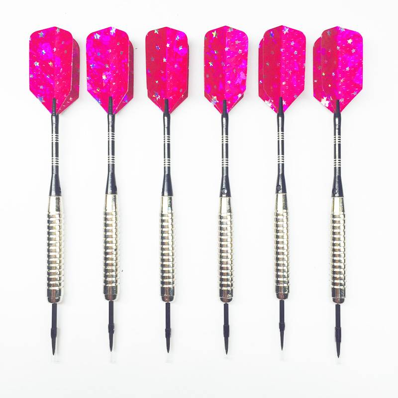 Free shipping 6 only aluminum alloy dart professional competition hard flying stitch laser dart wing dart needle