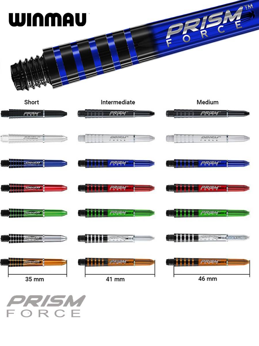 WinMau Wima PRISM Force ultra -light soft hard professional competition dart rod nylon dart shaft