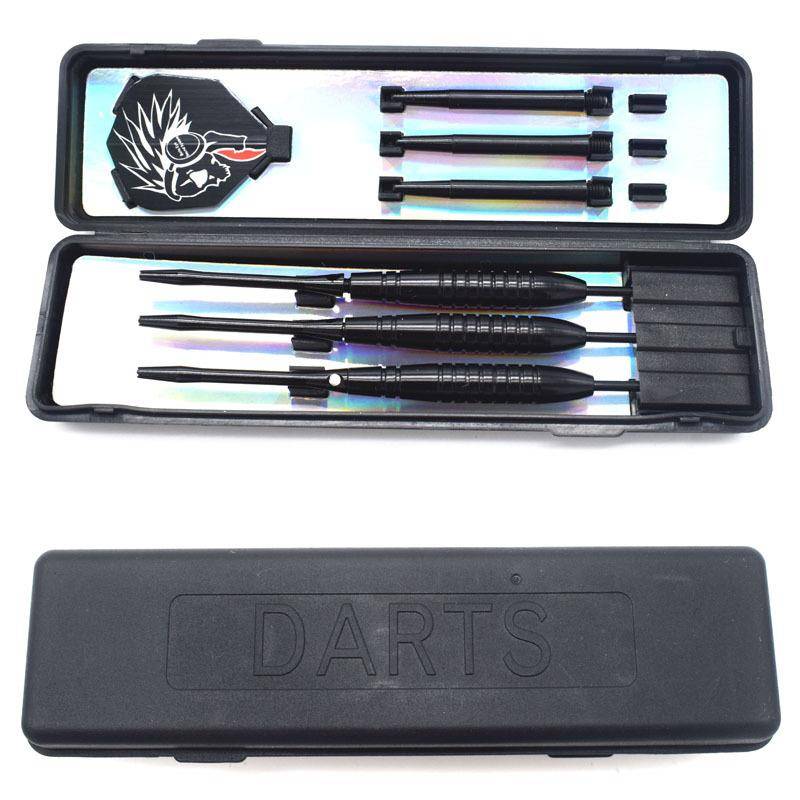22g box, barrel -type bag black all -metal dart needle aluminum alloy rod competition flying label 106g per set