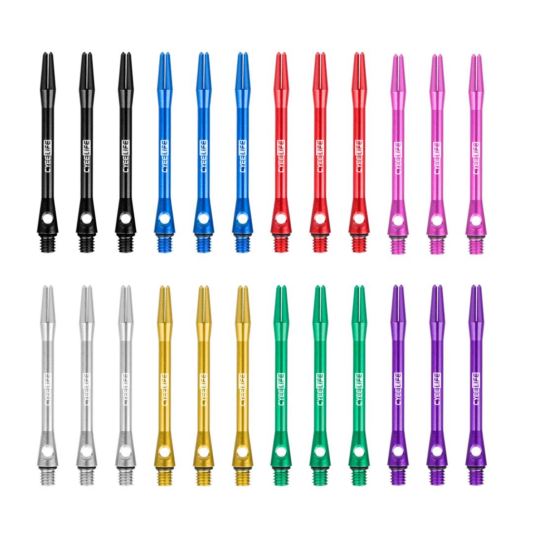 Cyeelife 48mm 2BA aluminum alloy dart tail rod professional competition training durable metal fly label accessories
