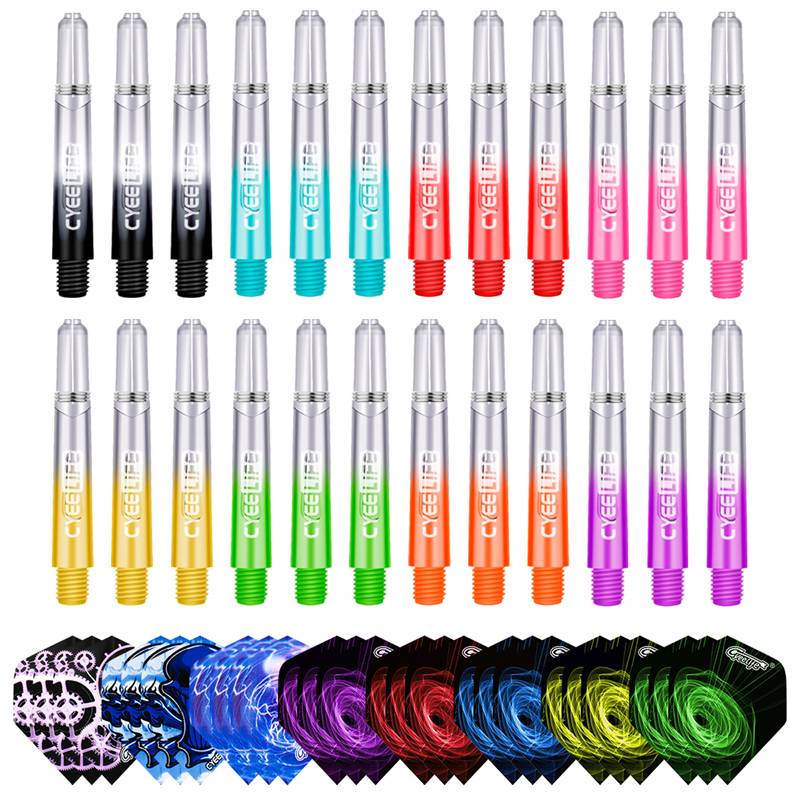 Cyeelife 35mm color PC dart rod gradient flying label tail accessories practice professional competition class dart rod