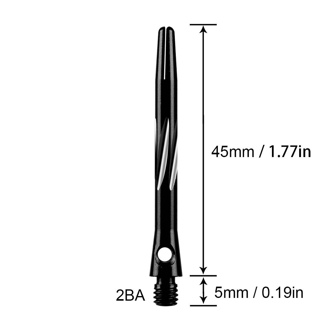 Cyeelife 45mm aluminum alloy dart rod carving fell -resistant practice competition universal 2BA flying bid tail wing