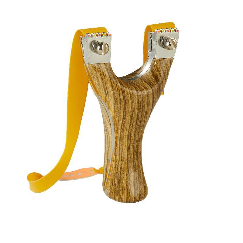 The new slingshot high -precision imitation wood, powerful flat skin thickness contest adult special competitive bullets outdoors outdoor