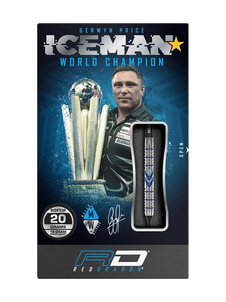 Reddragon Gerwyn prile icema Pryz straight tungsten steel dart ice man grooved groove