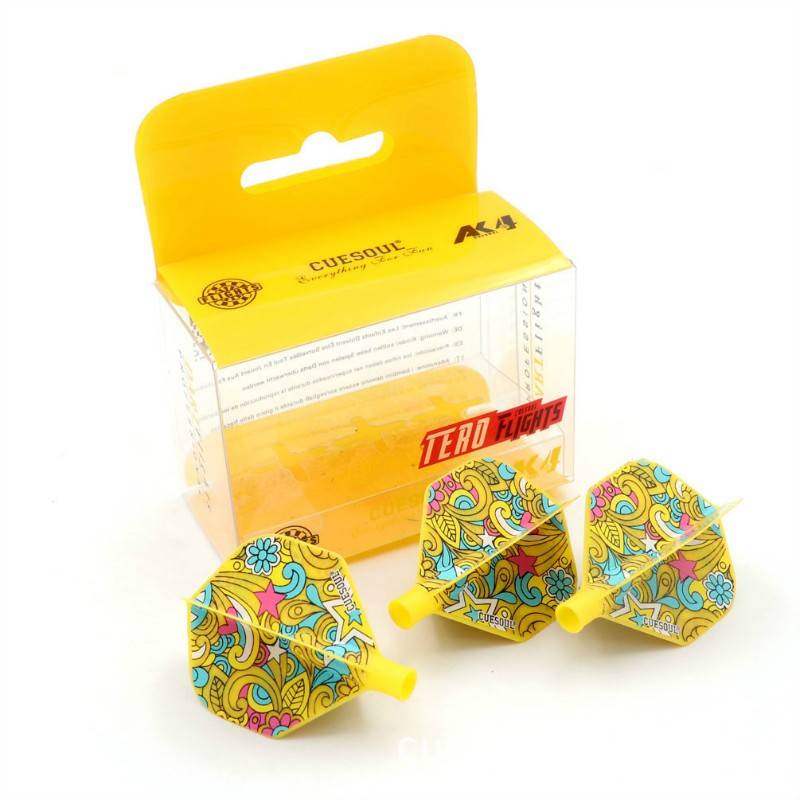 Professional competition combination split dart wing wing 360 rotation set flying dart leaves graffiti flying marked wing spring rod