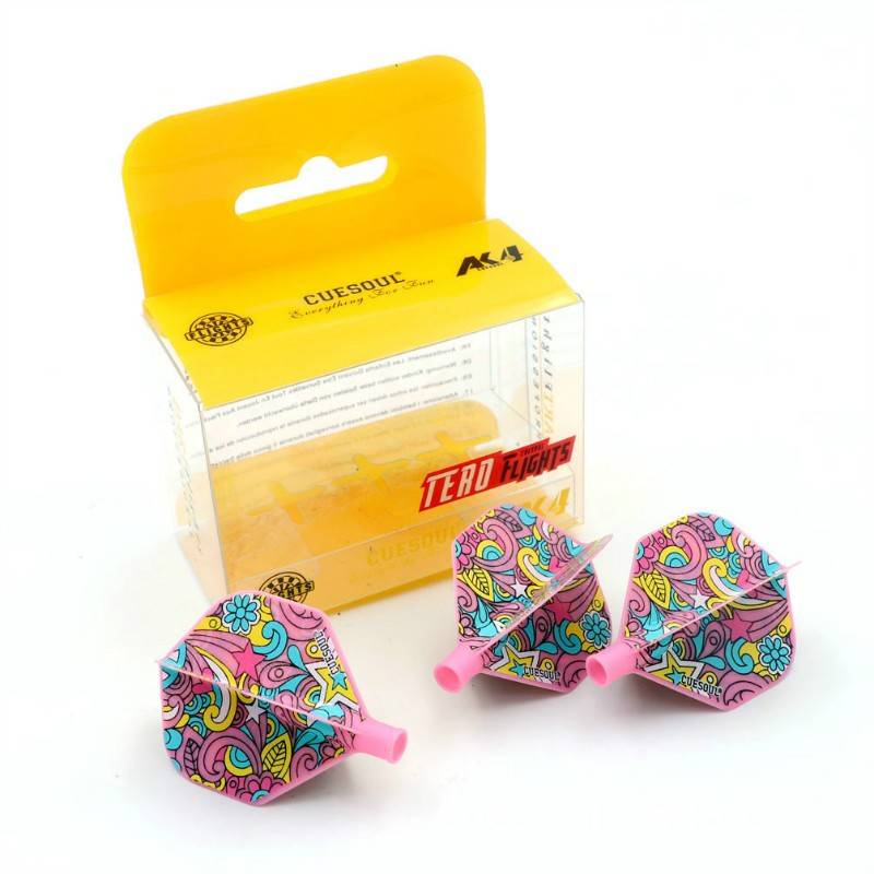 Professional competition combination split dart wing wing 360 rotation set flying dart leaves graffiti flying marked wing spring rod