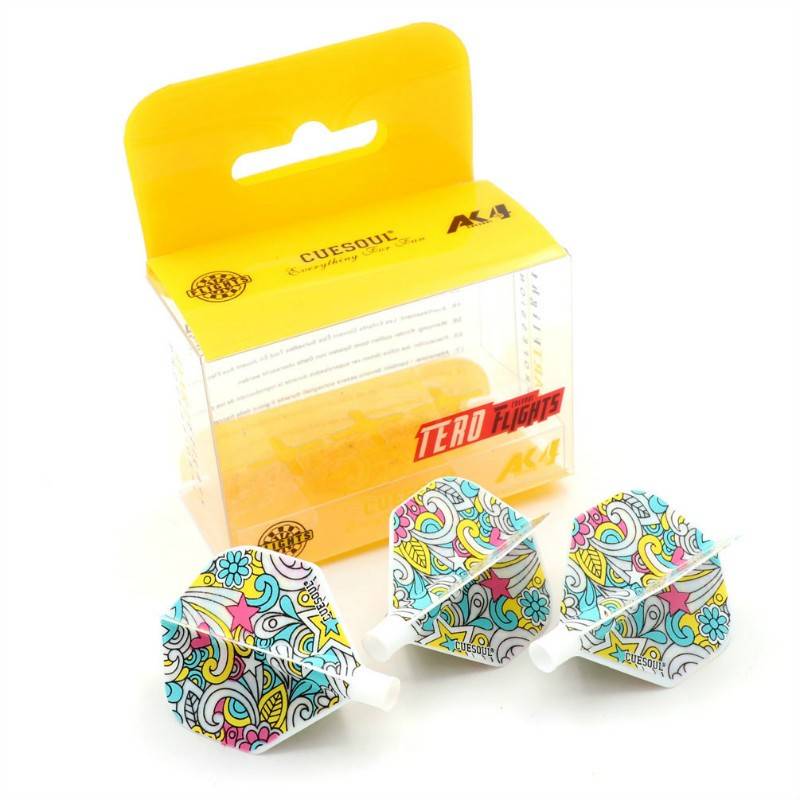 Professional competition combination split dart wing wing 360 rotation set flying dart leaves graffiti flying marked wing spring rod