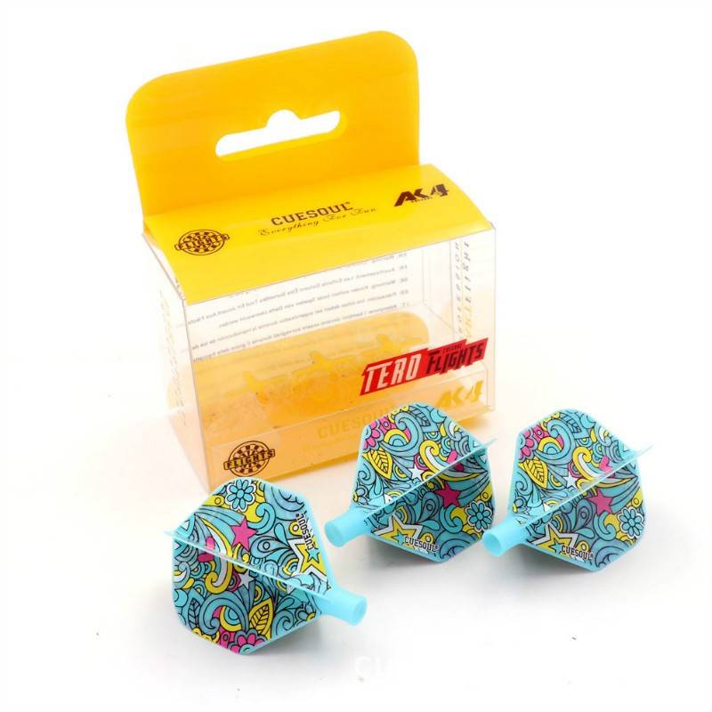 Professional competition combination split dart wing wing 360 rotation set flying dart leaves graffiti flying marked wing spring rod