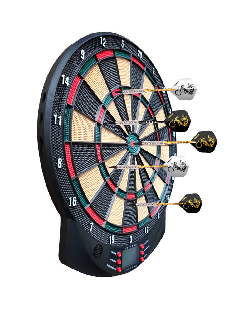 A soft darts set-up bar club office-in-house safety-targeting smart-spectrometer electronic beacon