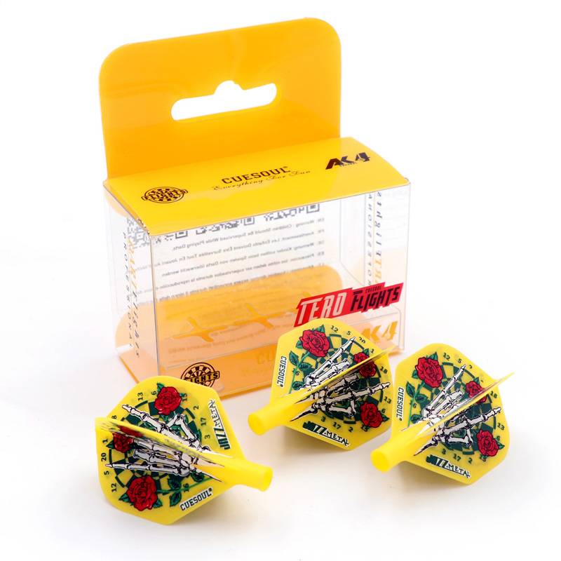 Combination combination split darts wing 360 rotation set dart leaf printing flying label tail spring dart rod