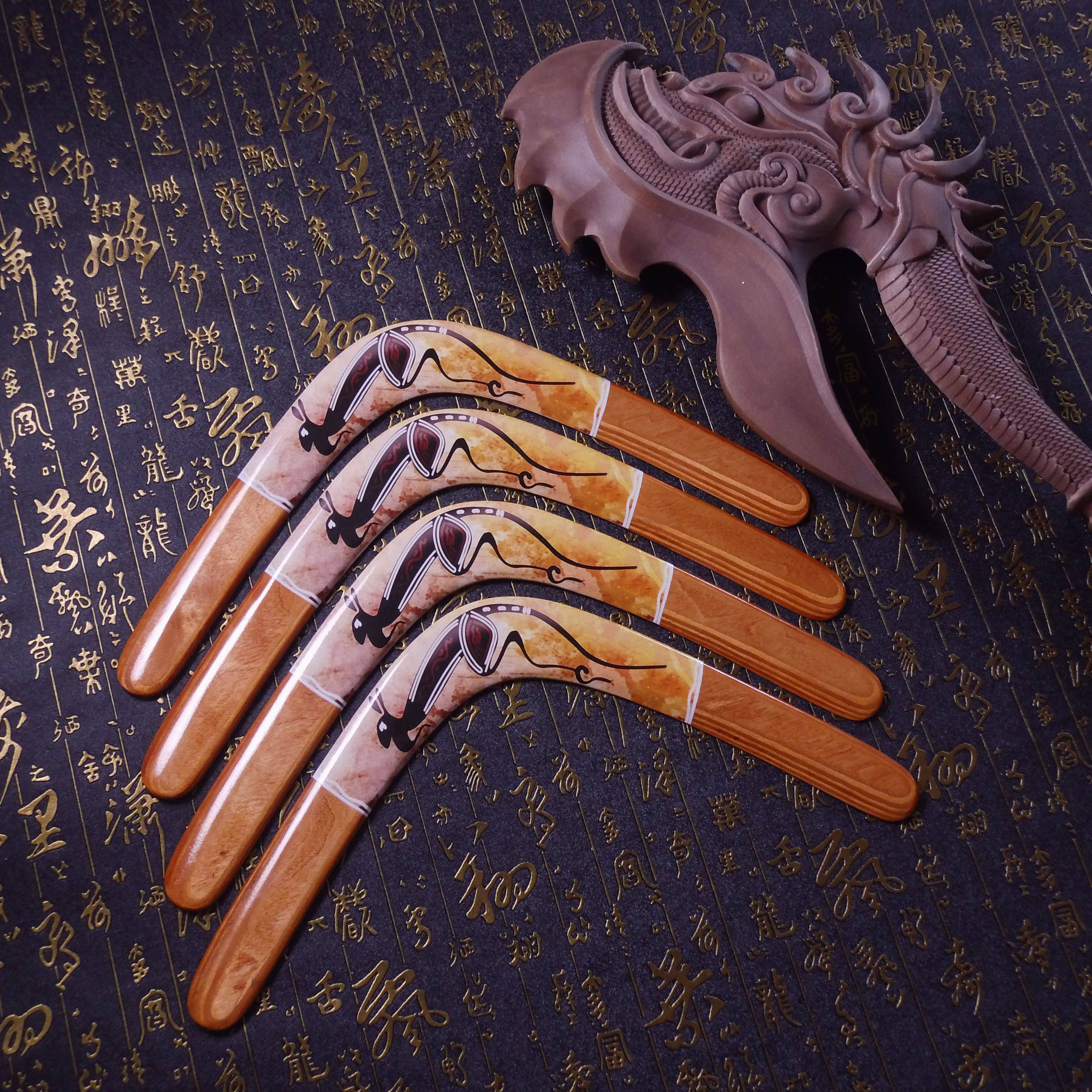 Handmade wooden rotary dart professional high -end rotary darts Australian indigenous people fly back to the device back forces to marker for force dart darts