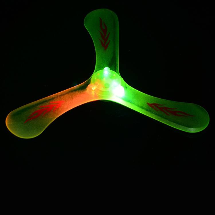 Glowing Triangle Backing Power Darts Children's Day Gifts Outdoor Sports Toys Rotating Dart Rotating Flying Flying Film Manufacturers