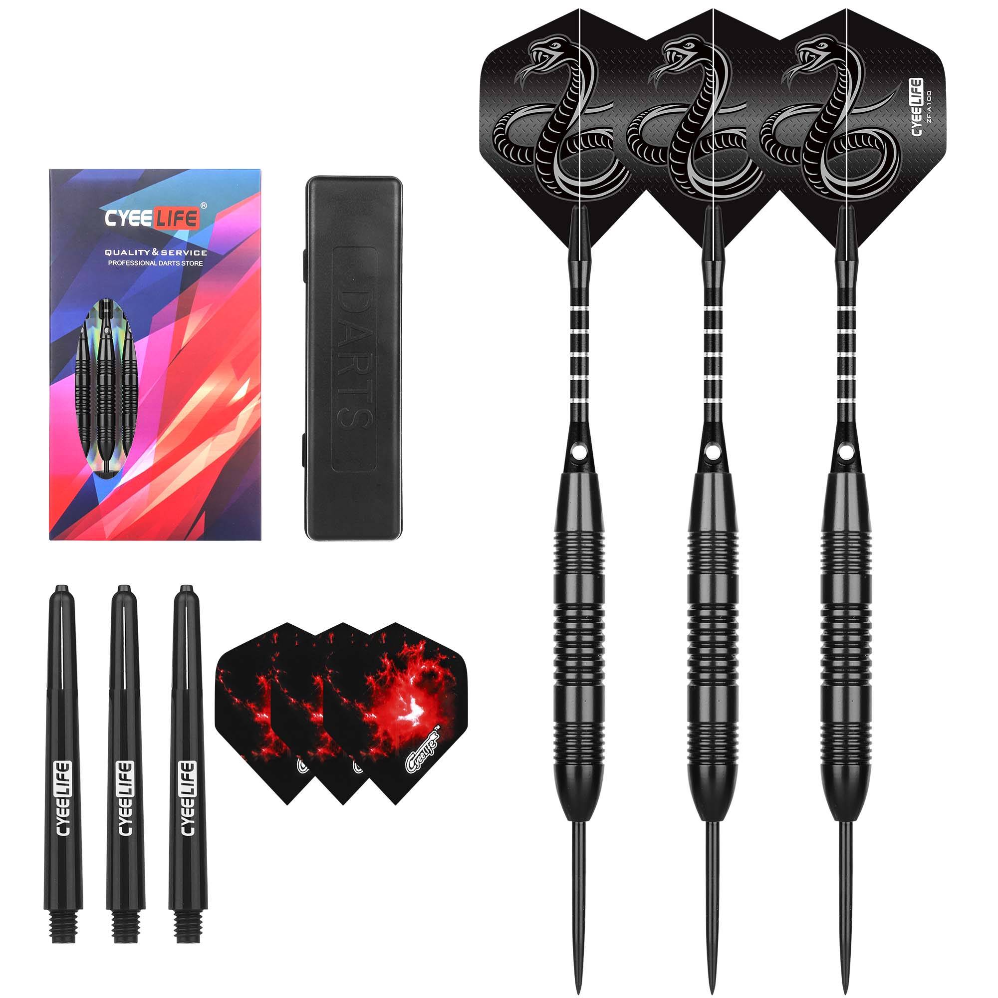 Cyeelife 23G hard dart steel needle home entertainment practice competition resistance fell hard flying label genuine