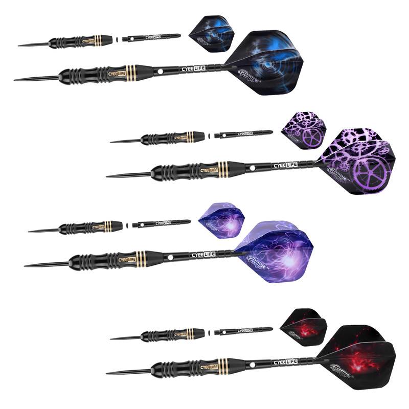 Cyeelife 24G hard steel needle keel all -in -one flying label leaf implanted velvet target contest pure copper dart set