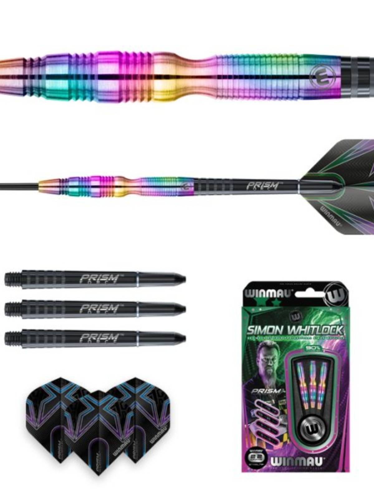 WinMau Simon Whitlock World Cup 90 Tungsten Professional Competition Soft and Hard Dart