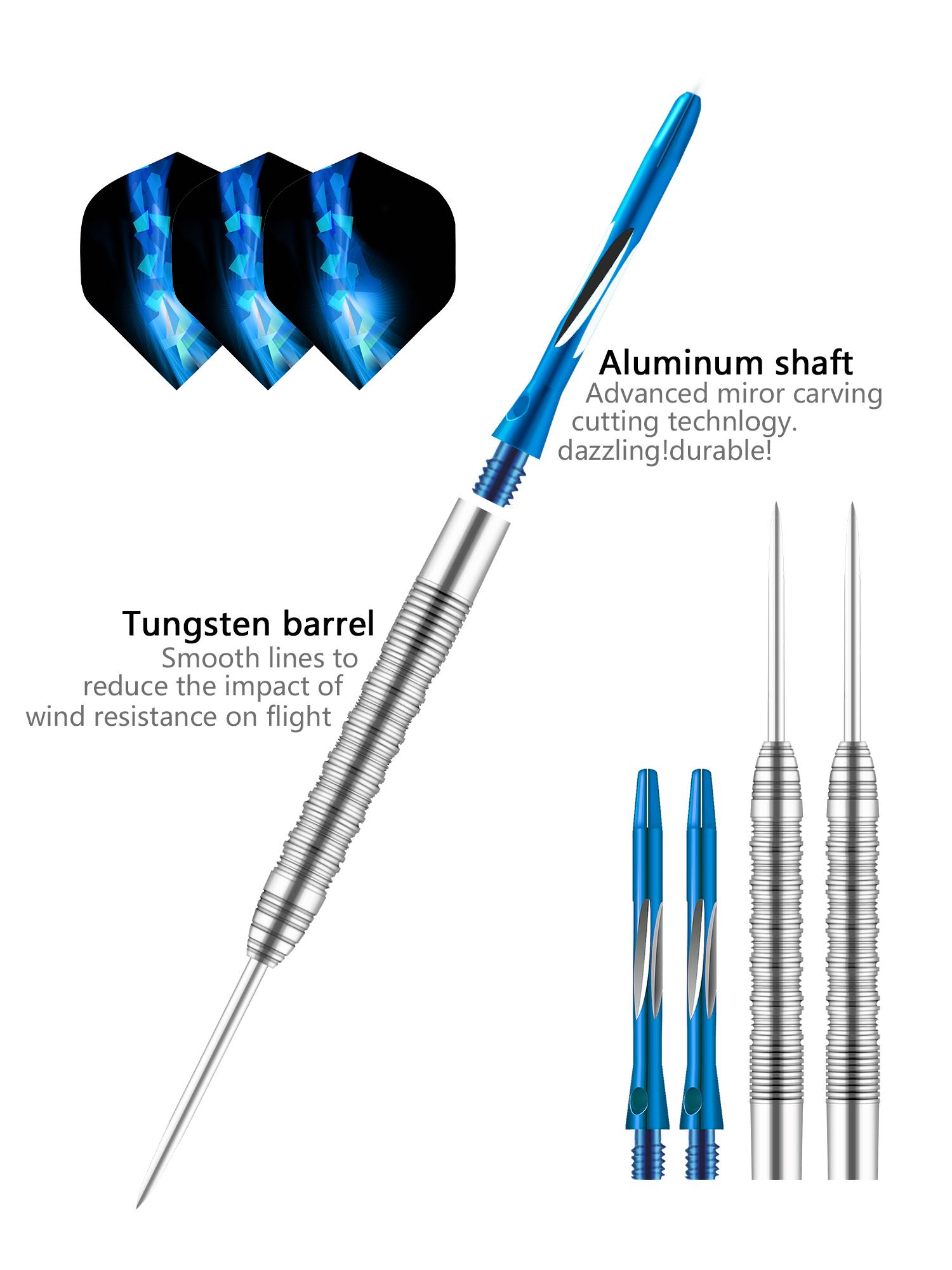 Goodarts official authentic 23G professional competition tungsten steel dart boy gift college student tide to play good things