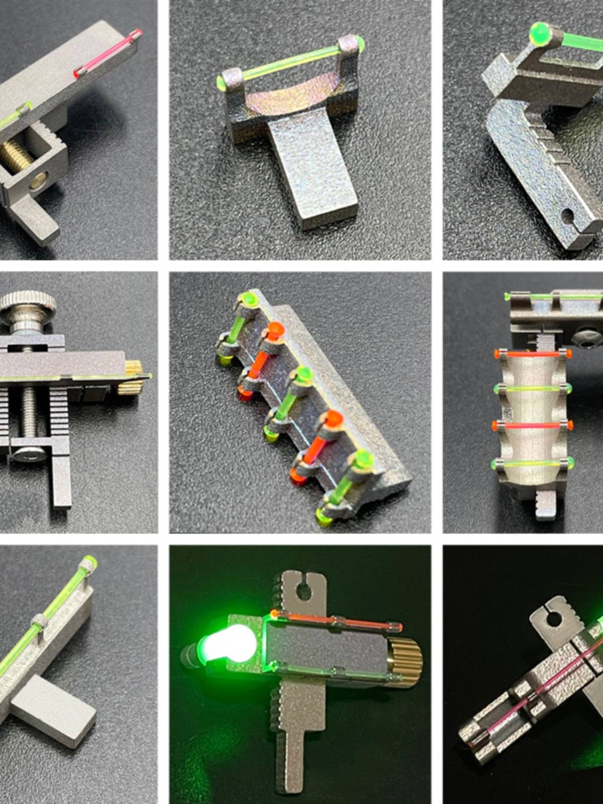 Slingles sights accessories, fiber optic tiger tiger Alashan shocking dragon titanium alloy high -precision laser sight