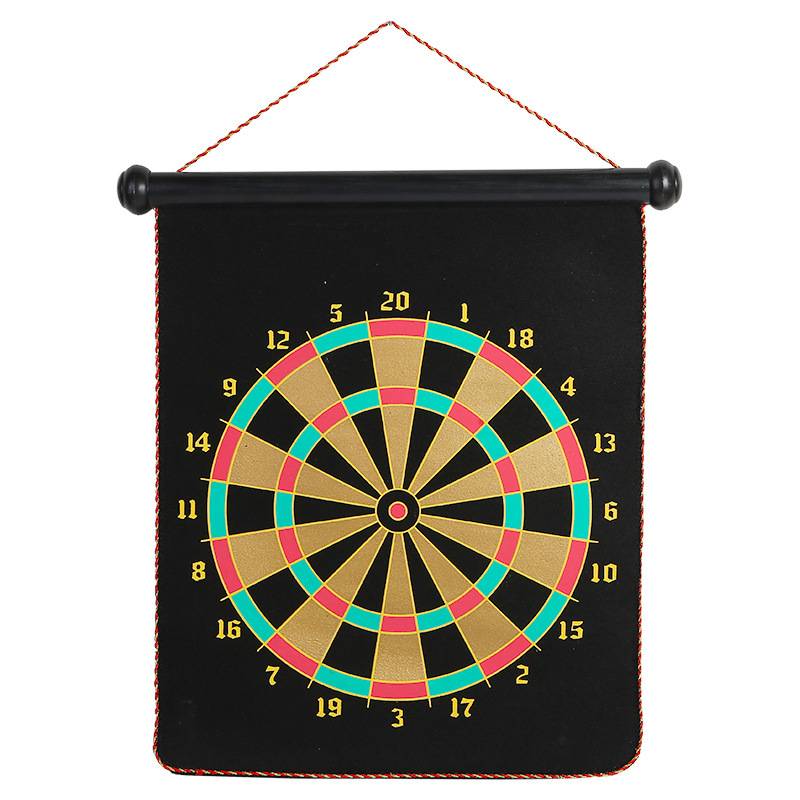 A darts set-up magnet home with a darts magnet for children's magnetic darts