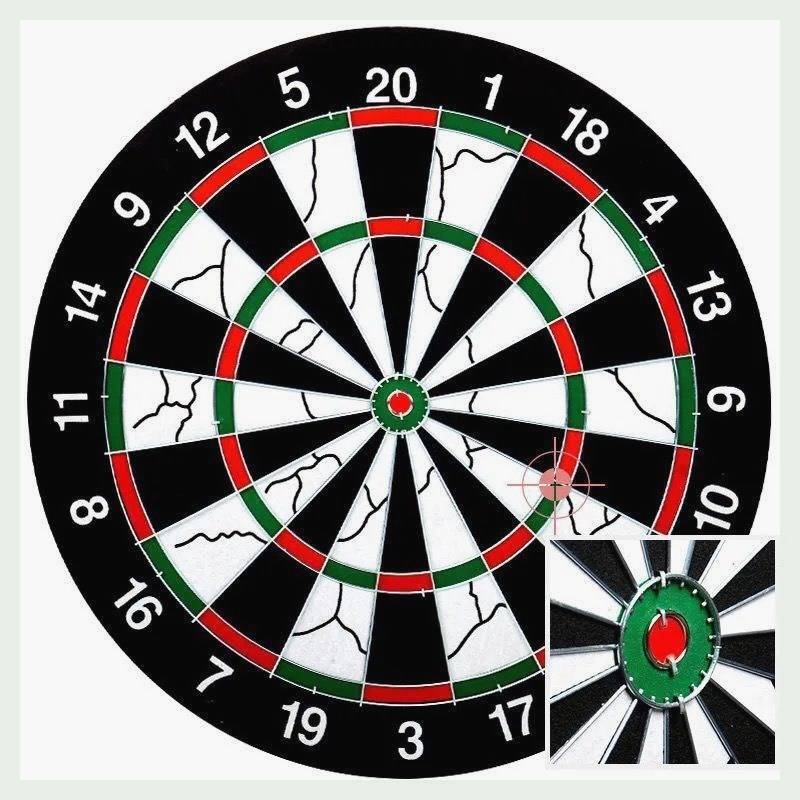 Double -sided dart plate 17 -inch 15 -inch large dart target needle -type shooting target magnetic safety dart set set