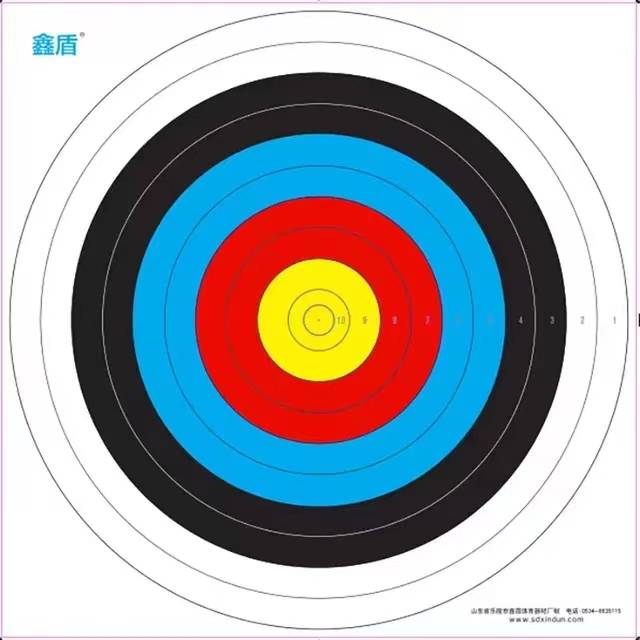 One hundred and twenty centimetres of full-ring target paper for 10 games