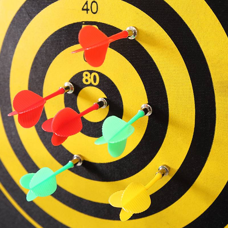 Magnetic double -sided dart disk magnetic dart target set casual safety flying target