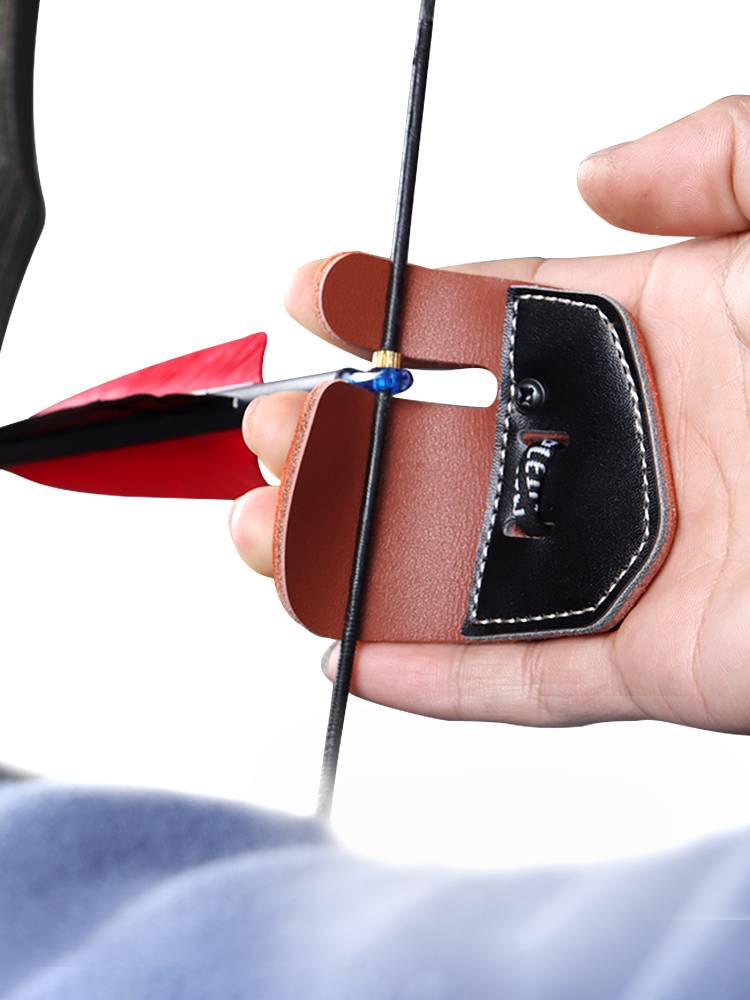 Bow and arrow double -layer competitive fingerproof antiditic bow traditional beauty hunting bow and Mediterranean arrow protective arm protection arm shooting accessories