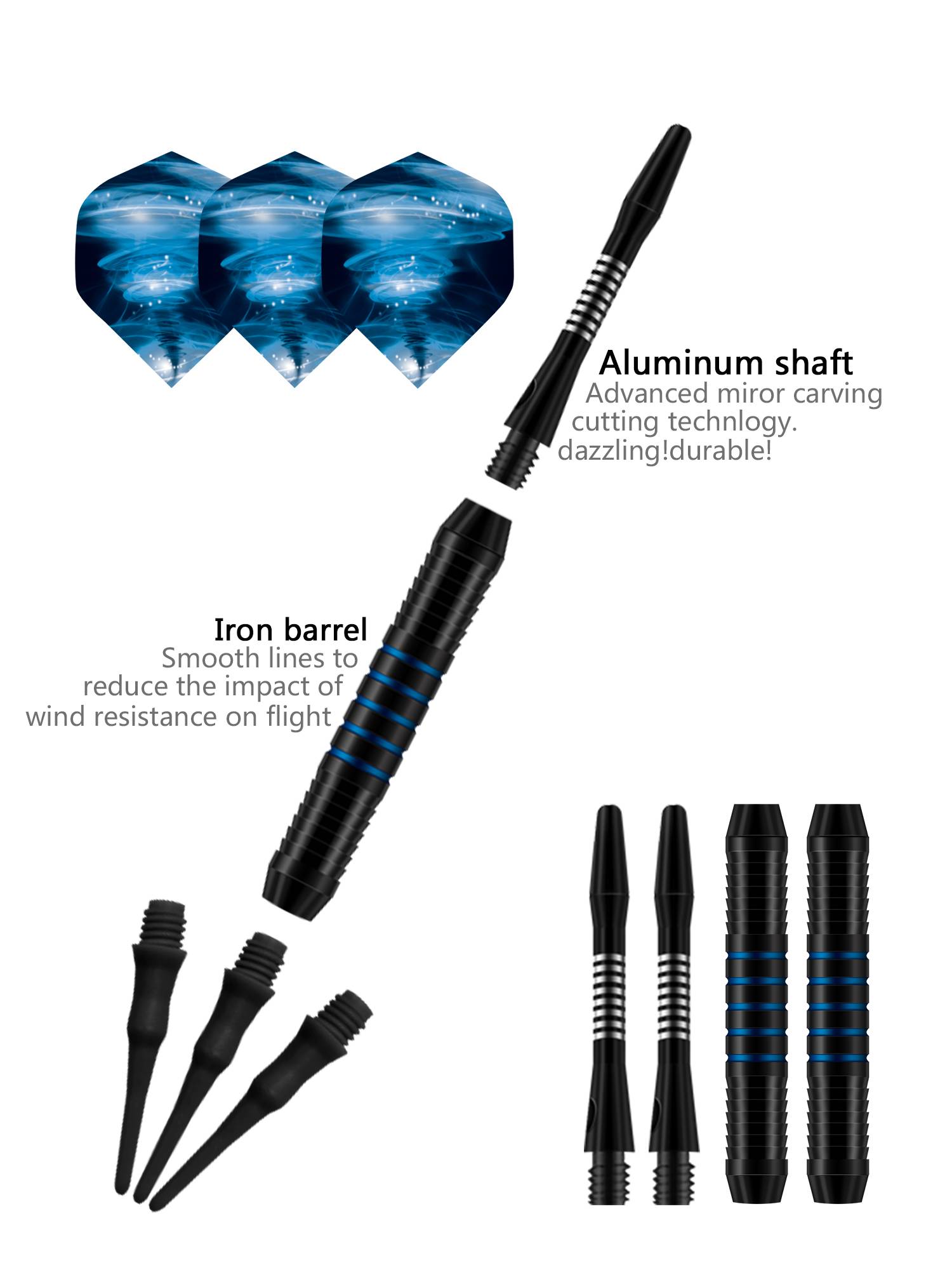 Goodarts official genuine 16G soft dart set Professional interior sports competition electronic darts