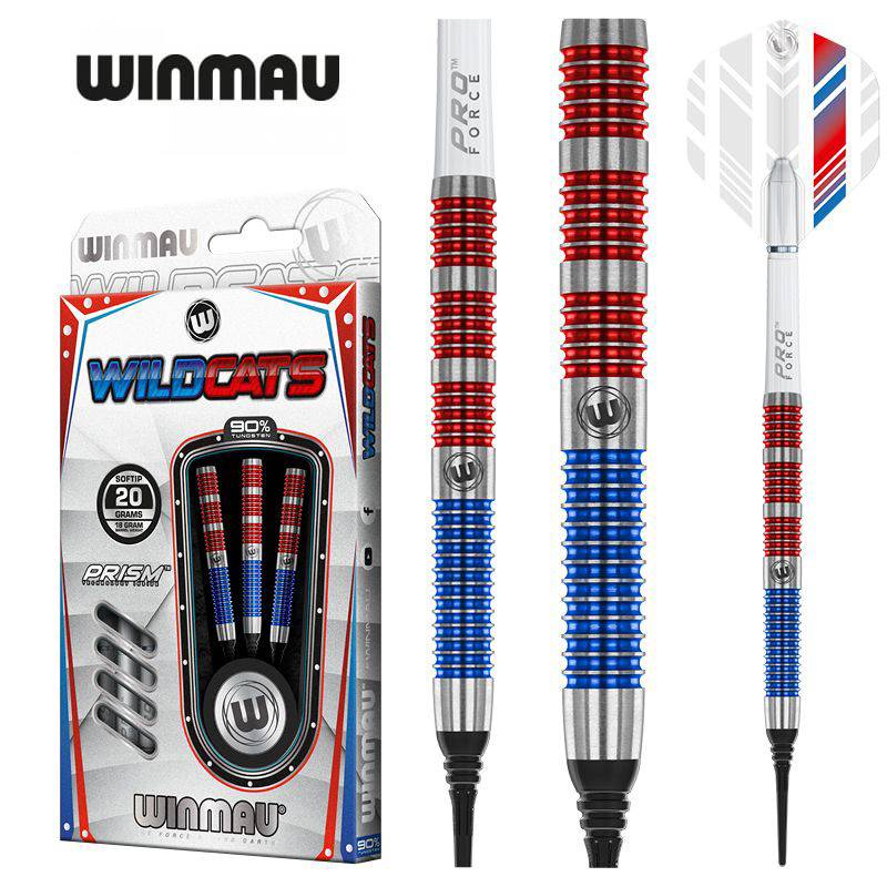 WinMau Wildcats Soft -style straight tungsten steel dart 18 grams of cable darts electronic target dart