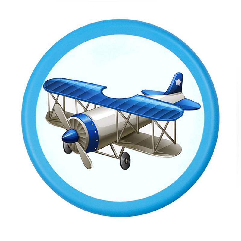 A blue plane
