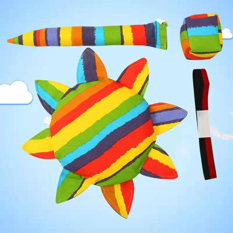 Three sets of seven rainbows