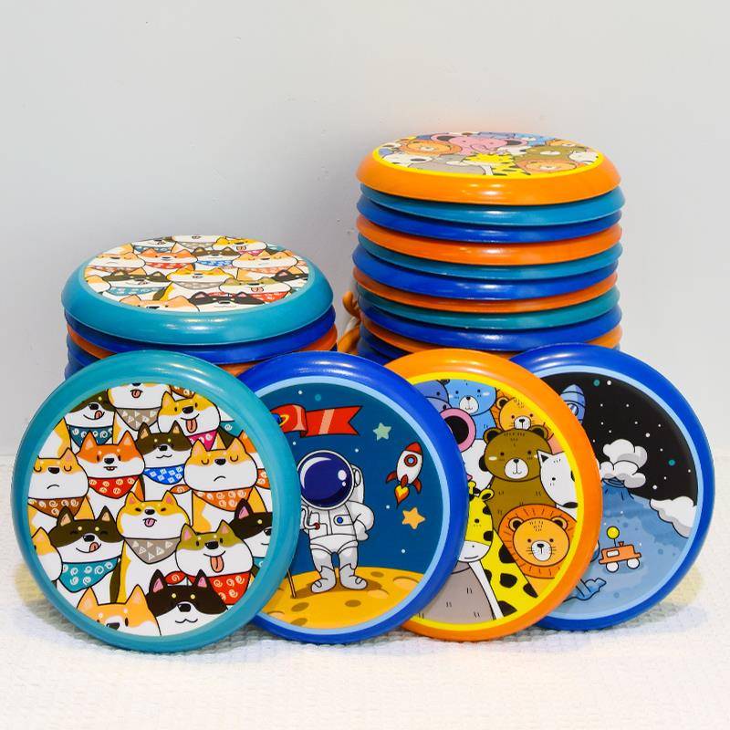 Children's parent -child interactive soft flying disk kindergarten flying saucer foam toys outdoor safety sports back dart