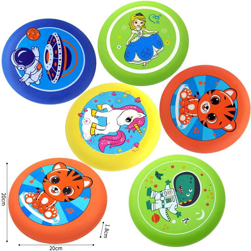 Internet celebrity children's soft flying disk kindergarten professional hand throw EVA flying saucer outdoor sports competition toys stalling supply